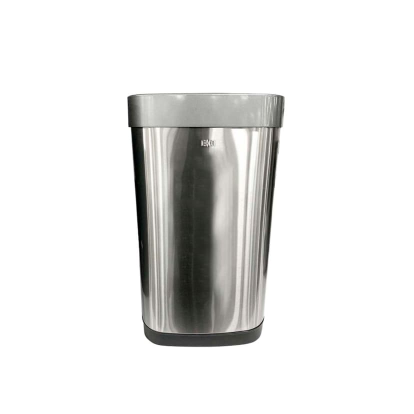 Papelera Cuadrada Eko 40 Lt Sensor Acero Inoxidable Borde Extraible