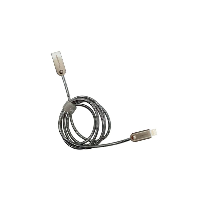 Cable USB Tipo Lightning Color Plateado Somostel
