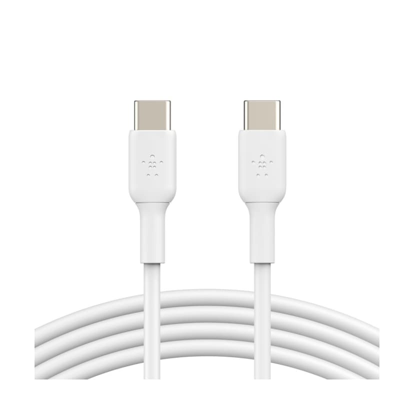 Cable Tipo C 60W Carga Rápida 1 Metro Color Blanco Belkin