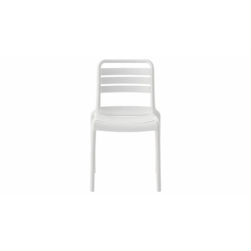 Silla Plástica Moderna Lagoon Color Blanco Bika