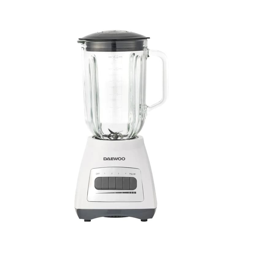 Licuadora De 1.5 Litros Con Procesador de Alimentos Color Blanco Daewoo